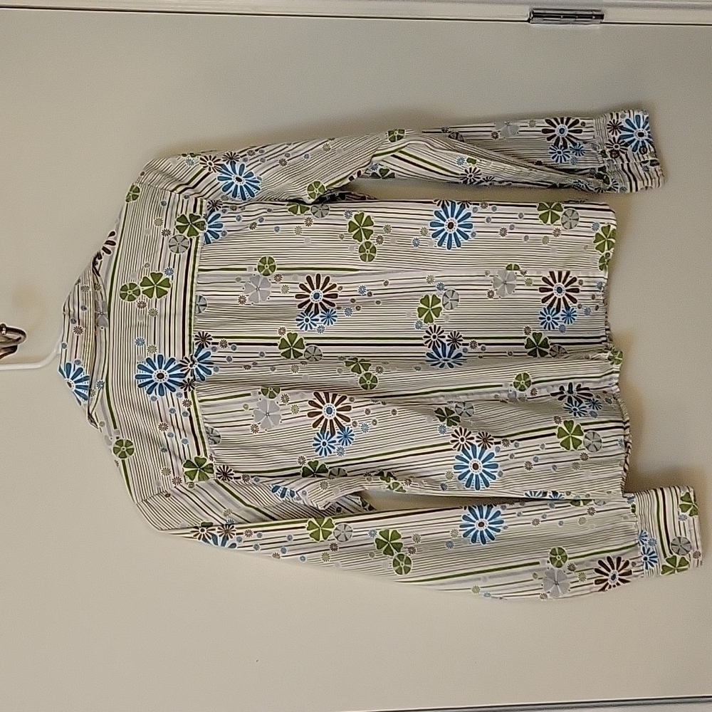 Fossil Floral Mod Coquette Snap Button Western Ro… - image 4